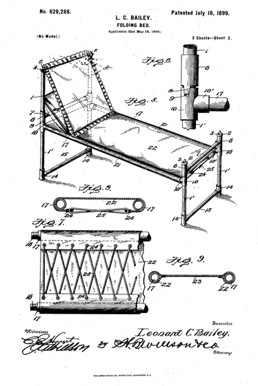 Leonard C. Bailey folding bed